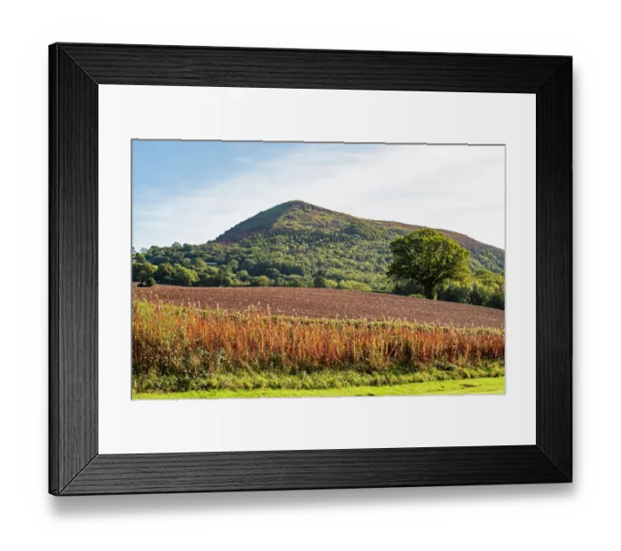 Framed Print : The Skirrid ridge, LLantilio Pertholey, Brecon Beacons National Park, Monmouthshire, Wales, UK. October, 2023 Framed Print : The Skirrid ridge, LLantilio Pertholey, Brecon Beacons National Park, Monmouthshire, Wales, UK. October, 2023