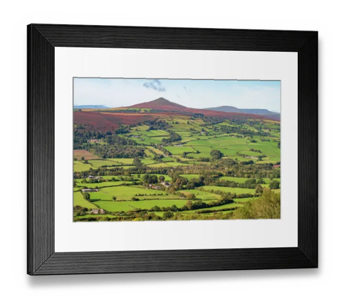Framed Print : Sugar Loaf mountain as seen from the Skirrid, Brecon Beacons National Park, Monmouthshire, Wales, UK. October, 2023 Framed Print : Sugar Loaf mountain as seen from the Skirrid, Brecon Beacons National Park, Monmouthshire, Wales, UK. October, 2023