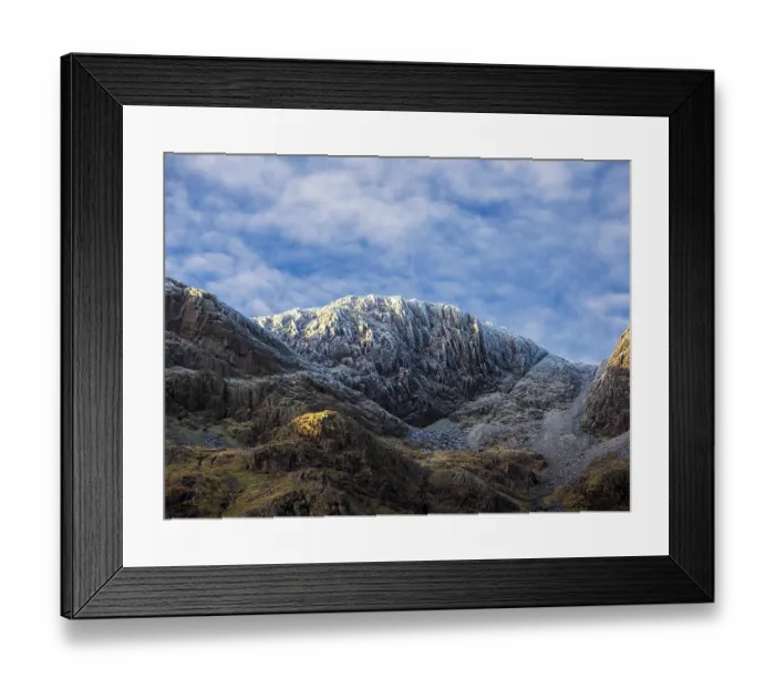 Framed Print : Rime ice on the summit of Bow Fell, Langdale, Lake District, Cumbria, UK. December, 2022 Framed Print : Rime ice on the summit of Bow Fell, Langdale, Lake District, Cumbria, UK. December, 2022