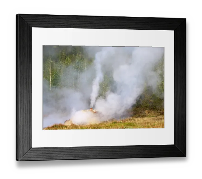 Framed Print : Steam from geothermal vents / fumaroles, Geysir, Selfoss, Iceland. September, 2023 Framed Print : Steam from geothermal vents / fumaroles, Geysir, Selfoss, Iceland. September, 2023