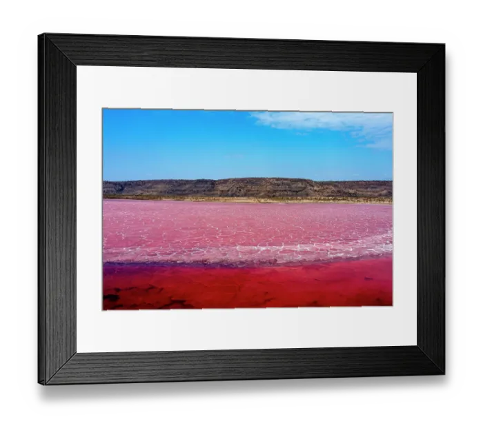 Framed Print : Aerial view of pink, soda encrusted Lake Magadi, Rift Valley, Kenya. September, 2023 Framed Print : Aerial view of pink, soda encrusted Lake Magadi, Rift Valley, Kenya. September, 2023