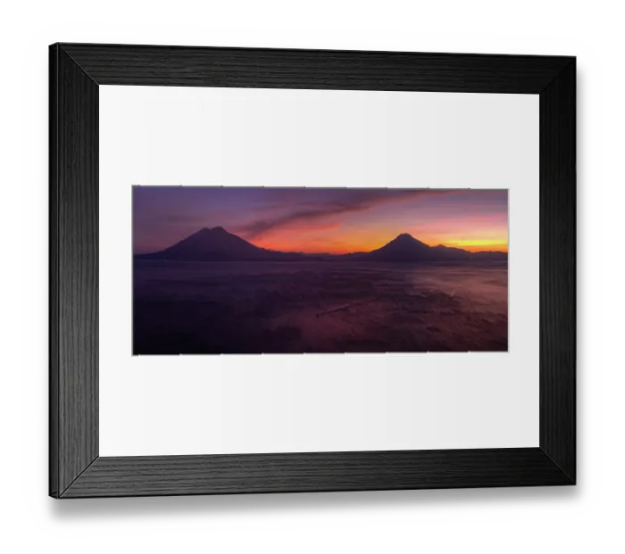 Framed Print : Sunset at Lake Atitlan with Atitlan, Toliman and San Pedro volcanoes in the distance, viewed from Panajachel, Solola, Guatemala. January, 2024 Framed Print : Sunset at Lake Atitlan with Atitlan, Toliman and San Pedro volcanoes in the distance, viewed from Panajachel, Solola, Guatemala. January, 2024