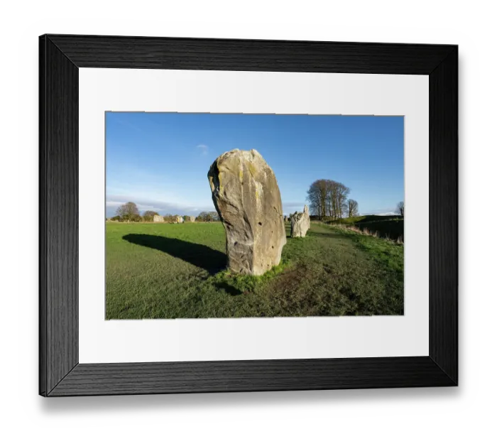 Framed Print : Barber Stone, beneath which was found the body of a barber surgeon, Avebury Stone circle and Henge, Wiltshire, England, UK, January 2024. Re-erected in 1938 Framed Print : Barber Stone, beneath which was found the body of a barber surgeon, Avebury Stone circle and Henge, Wiltshire, England, UK, January 2024. Re-erected in 1938