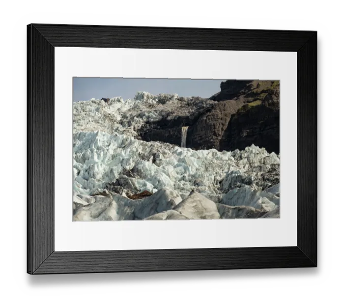 Framed Print : Falljokull glacier, Vatnajokull ice cap, Vatnajokull National Park, UNESCO World Heritage Site, southeast, Iceland. September, 2023 Framed Print : Falljokull glacier, Vatnajokull ice cap, Vatnajokull National Park, UNESCO World Heritage Site, southeast, Iceland. September, 2023