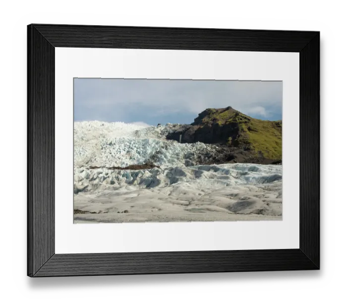 Framed Print : Falljokull glacier, Vatnajokull ice cap, Vatnajokull National Park, UNESCO World Heritage Site, southeast, Iceland. September, 2023 Framed Print : Falljokull glacier, Vatnajokull ice cap, Vatnajokull National Park, UNESCO World Heritage Site, southeast, Iceland. September, 2023