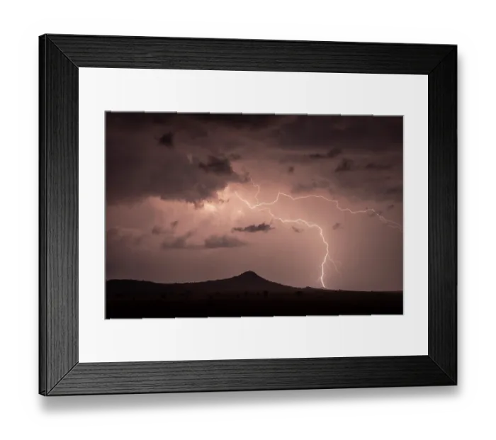 Framed Print : Sheet lightning over Mount Kamunya at night, Serengeti National Park, Tanzania. August, 2017 Framed Print : Sheet lightning over Mount Kamunya at night, Serengeti National Park, Tanzania. August, 2017