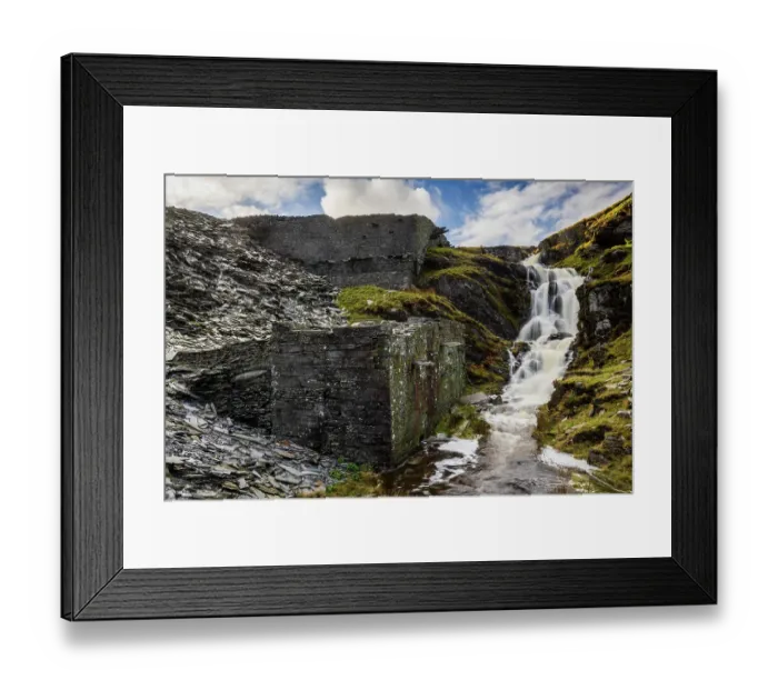 Framed Print : Slate quarry ruins at Rhosydd Quarry, UNESCO World Heritage Site, Snowdonia / Eryri National Park, Blaenau Ffestiniog, Gwynedd, Wales, UK. October, 2022 Framed Print : Slate quarry ruins at Rhosydd Quarry, UNESCO World Heritage Site, Snowdonia / Eryri National Park, Blaenau Ffestiniog, Gwynedd, Wales, UK. October, 2022