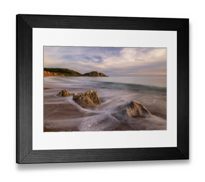 Framed Print : Worbarrow Bay bathed in late evening light, Isle of Purbeck, Dorset, England, UK. October, 2023 Framed Print : Worbarrow Bay bathed in late evening light, Isle of Purbeck, Dorset, England, UK. October, 2023
