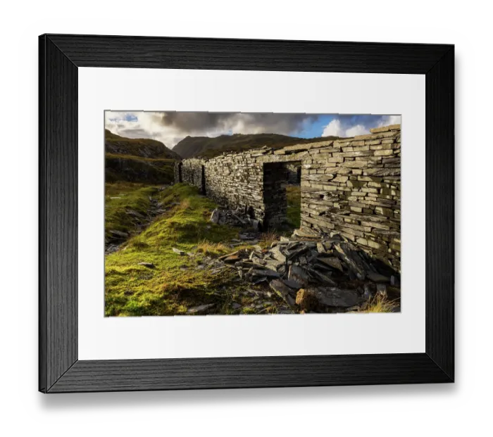 Framed Print : Slate quarry ruins at Rhosydd Quarry, UNESCO World Heritage Site, Snowdonia / Eryri National Park, Blaenau Ffestiniog, Gwynedd, Wales, UK. October, 2022 Framed Print : Slate quarry ruins at Rhosydd Quarry, UNESCO World Heritage Site, Snowdonia / Eryri National Park, Blaenau Ffestiniog, Gwynedd, Wales, UK. October, 2022