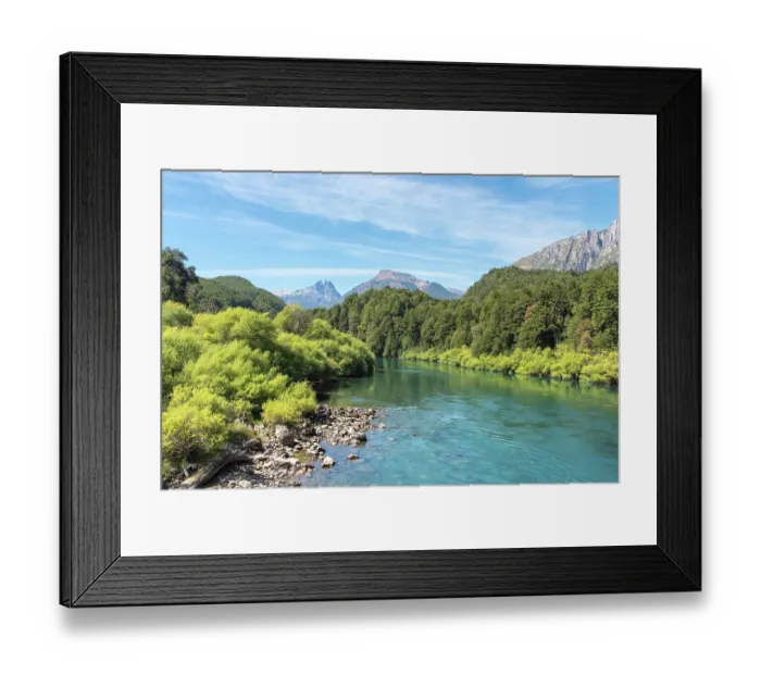 Framed Print : Futaleufu River, Patagonia, Chile. March, 2024
