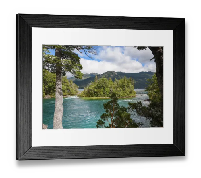 Framed Print : Menendez River with Menendez lake in background, Los Alerces National Park, UNESCO World Heritage Site, Patagonia, Argentina. March 2024 Framed Print : Menendez River with Menendez lake in background, Los Alerces National Park, UNESCO World Heritage Site, Patagonia, Argentina. March 2024