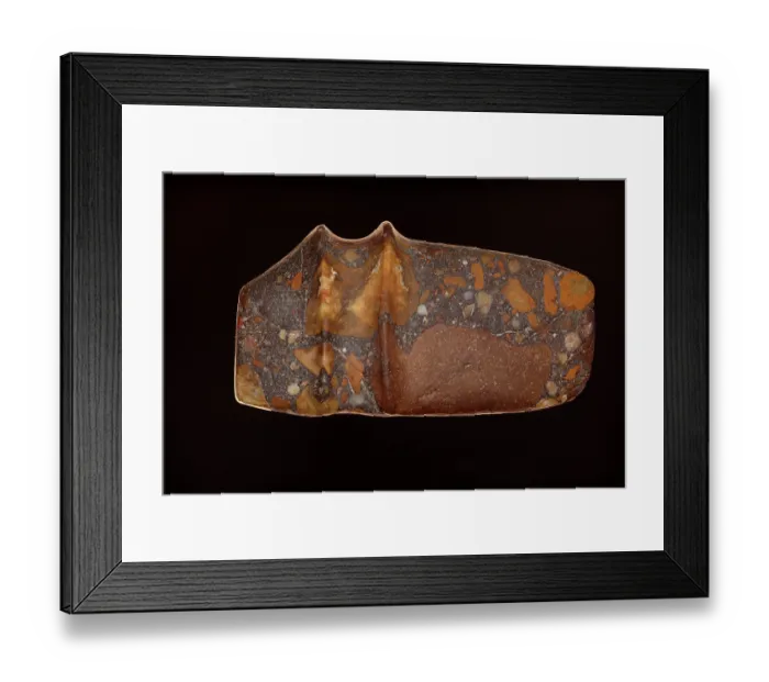 Framed Print : Native American stone axe head made from conglomerate, Maryland, USA Framed Print : Native American stone axe head made from conglomerate, Maryland, USA