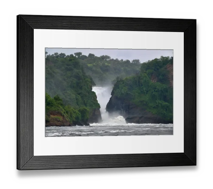 Framed Print : Murchison Falls flowing into Lake Albert, Uganda Framed Print : Murchison Falls flowing into Lake Albert, Uganda