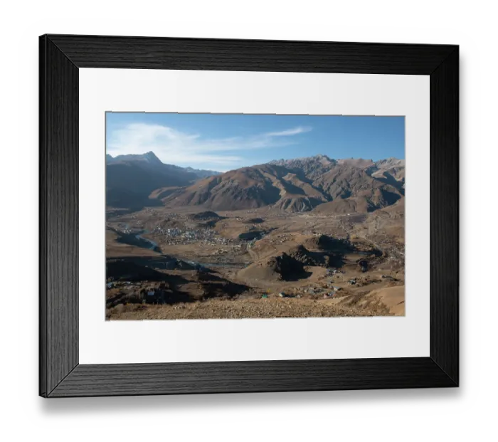 Framed Print : View of the Dras valley from Manman top, Dras, Kargil District, Ladakh, India. October, 2022 Framed Print : View of the Dras valley from Manman top, Dras, Kargil District, Ladakh, India. October, 2022