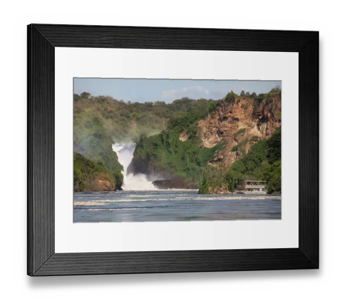 Framed Print : View looking towards Murchison Falls on the Nile river, Murchison Falls National Park, Uganda. November, 2022 Framed Print : View looking towards Murchison Falls on the Nile river, Murchison Falls National Park, Uganda. November, 2022