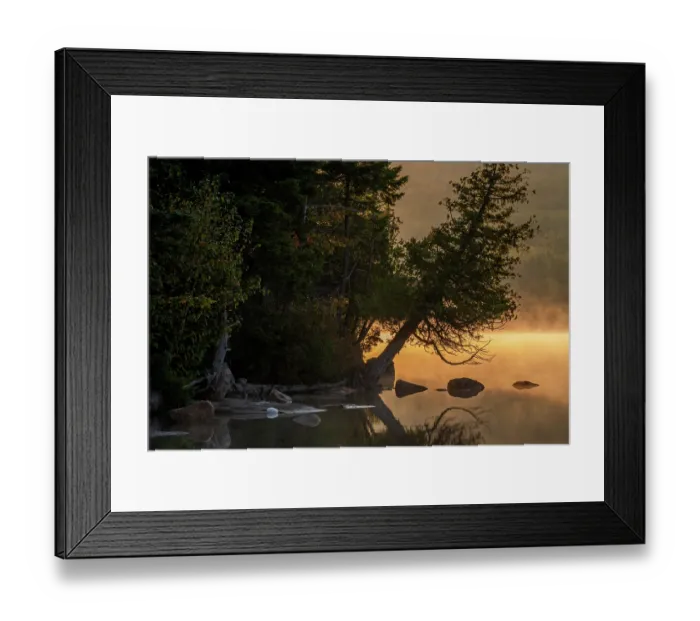 Framed Print : Eagle Lake at sunrise, Acadia National Park, Maine, USA. October, 2023 Framed Print : Eagle Lake at sunrise, Acadia National Park, Maine, USA. October, 2023