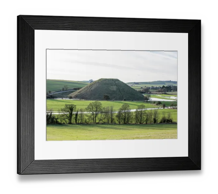Framed Print : Silbury Hill, the largest artificial chalk mound in Europe dated to the Neolithic Period, surrounded with floodwater from the River Kennet, Avebury World Heritage Site, Wiltshire Framed Print : Silbury Hill, the largest artificial chalk mound in Europe dated to the Neolithic Period, surrounded with floodwater from the River Kennet, Avebury World Heritage Site, Wiltshire