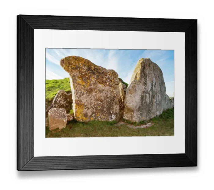 Framed Print : West Kennet Long Barrow with large sarsen stones at the entrance, dated to the Early Neolithic Period, UNESCO World Heritage Site, Avebury, Wiltshire, England, UK. January, 2024 Framed Print : West Kennet Long Barrow with large sarsen stones at the entrance, dated to the Early Neolithic Period, UNESCO World Heritage Site, Avebury, Wiltshire, England, UK. January, 2024