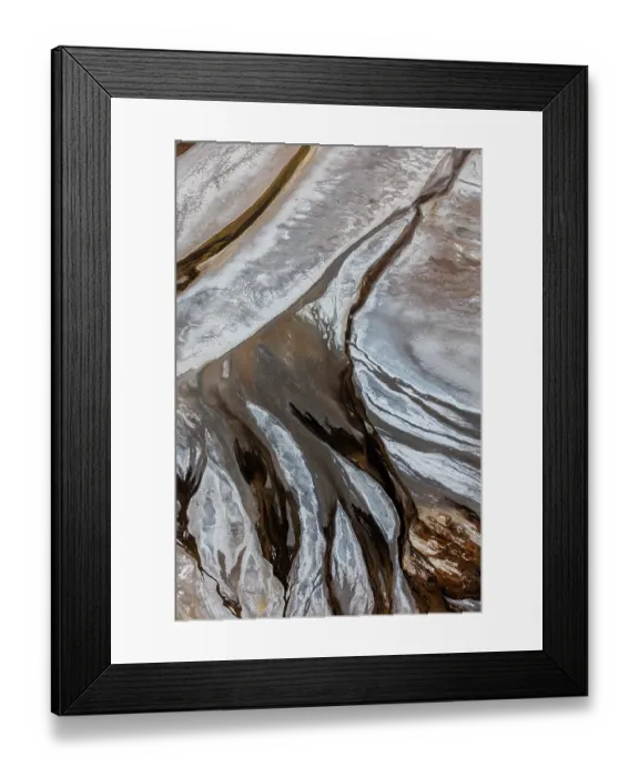 Framed Print : Aerial view of hypersaline soda lake, mineral formations sometimes generated by microorganisms, presence of large quantities of soda ash, Lake Magadi, Kenya. February, 2024 Framed Print : Aerial view of hypersaline soda lake, mineral formations sometimes generated by microorganisms, presence of large quantities of soda ash, Lake Magadi, Kenya. February, 2024