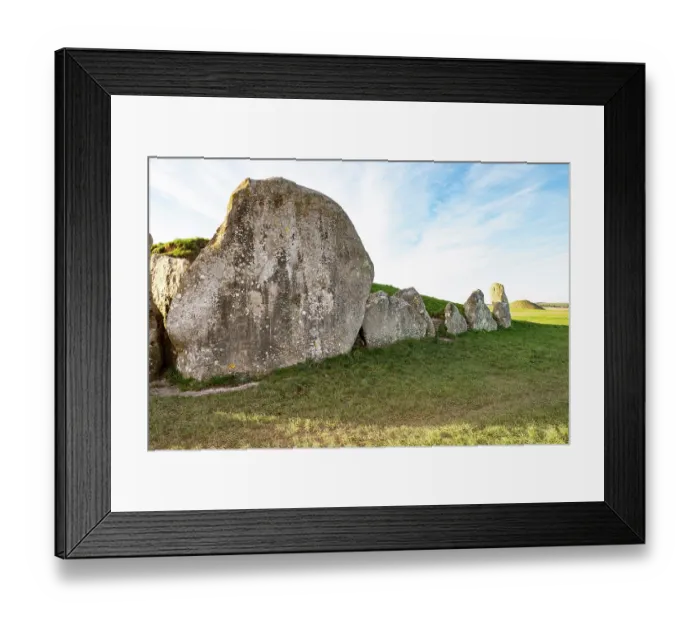 Framed Print : West Kennet Long Barrow with large sarsen stones at the entrance, dated to the Early Neolithic Period, with Silbury Hill in the background, UNESCO World Heritage Site, Avebury Framed Print : West Kennet Long Barrow with large sarsen stones at the entrance, dated to the Early Neolithic Period, with Silbury Hill in the background, UNESCO World Heritage Site, Avebury