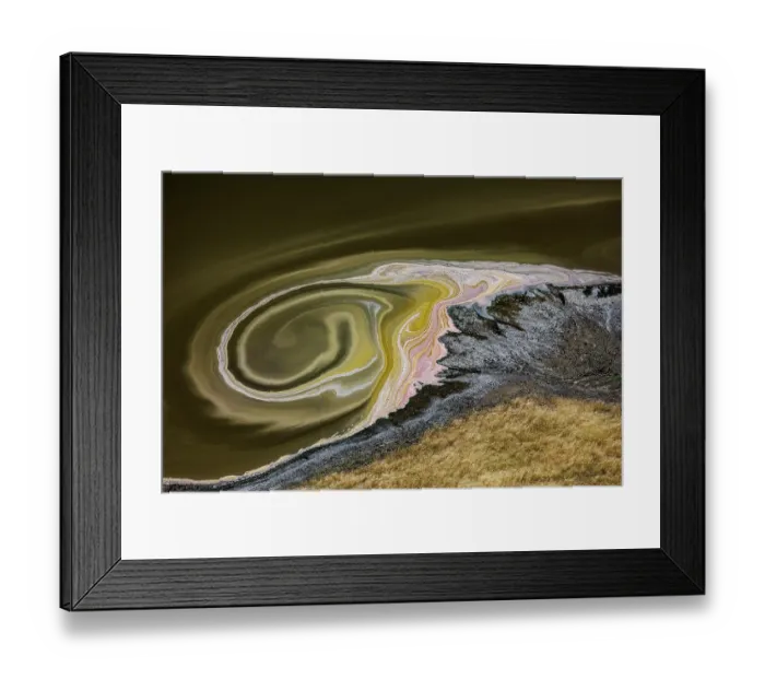 Framed Print : Aerial view of hypersaline soda lake, mineral formations sometimes generated by microorganisms, presence of large quantities of soda ash, Lake Magadi, Kenya. February, 2024 Framed Print : Aerial view of hypersaline soda lake, mineral formations sometimes generated by microorganisms, presence of large quantities of soda ash, Lake Magadi, Kenya. February, 2024