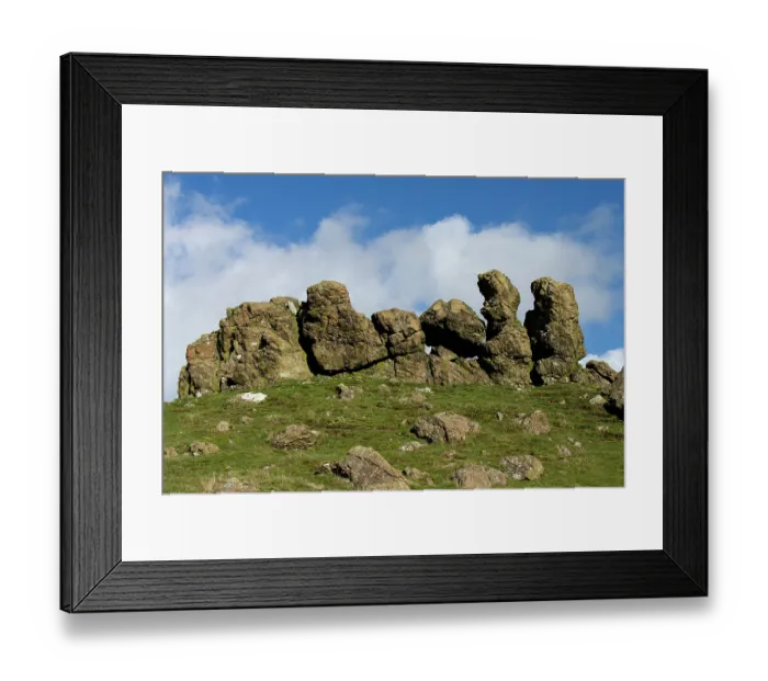 Framed Print : Three Fingers Rock composed of Caer Caradoc andesites from the Cadomian Orgeny of the Precambrian period, approximately 600 million years ago, Caer Caradoc Hill Framed Print : Three Fingers Rock composed of Caer Caradoc andesites from the Cadomian Orgeny of the Precambrian period, approximately 600 million years ago, Caer Caradoc Hill