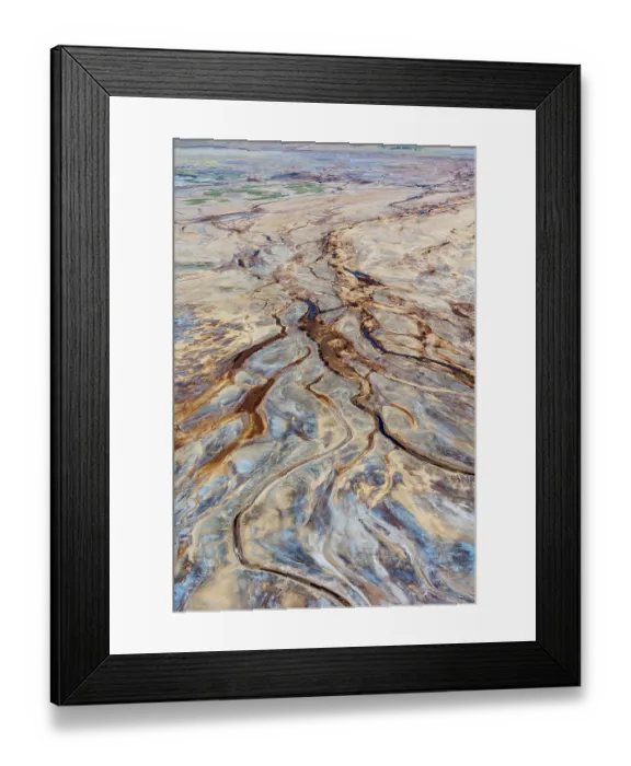 Framed Print : Aerial view of hypersaline soda lake, mineral formations sometimes generated by microorganisms, presence of large quantities of soda ash, Lake Magadi, Kenya. February, 2024 Framed Print : Aerial view of hypersaline soda lake, mineral formations sometimes generated by microorganisms, presence of large quantities of soda ash, Lake Magadi, Kenya. February, 2024