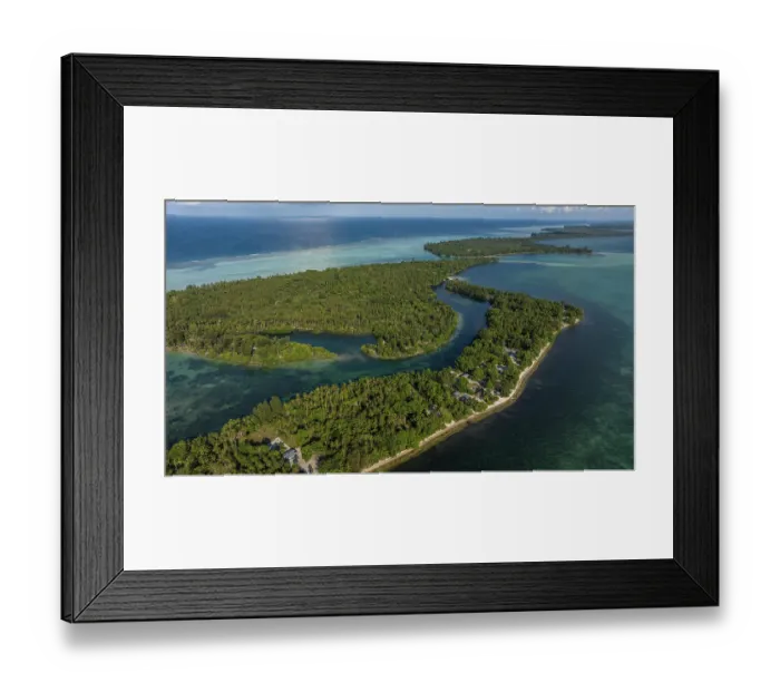 Framed Print : Aerial view of Tsoi Island, New Ireland Province, Papua New Guinea. November, 2023 Framed Print : Aerial view of Tsoi Island, New Ireland Province, Papua New Guinea. November, 2023