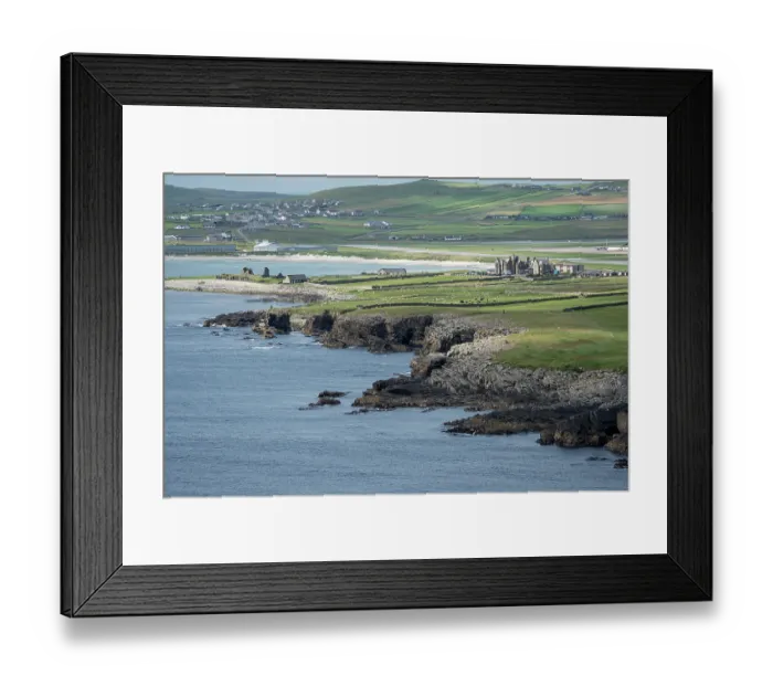 Framed Print : West coast view from Sumburgh Head Lighthouse Nature Reserve, Shetland, Scotland, UK. July, 2023 Framed Print : West coast view from Sumburgh Head Lighthouse Nature Reserve, Shetland, Scotland, UK. July, 2023