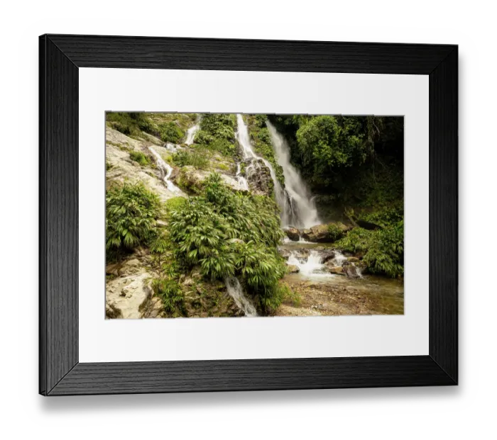 Framed Print : Waterfalls in a tributary of Buritaca river, Finca la Profunda, Sierra Nevada de Santa Marta, Colombia. December, 2021 Framed Print : Waterfalls in a tributary of Buritaca river, Finca la Profunda, Sierra Nevada de Santa Marta, Colombia. December, 2021