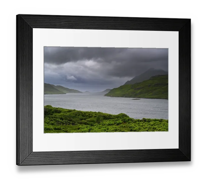 Framed Print : Killary fjord under a cloudy sky, Connemara, County Galway, Republic of Ireland. June, 2022 Framed Print : Killary fjord under a cloudy sky, Connemara, County Galway, Republic of Ireland. June, 2022