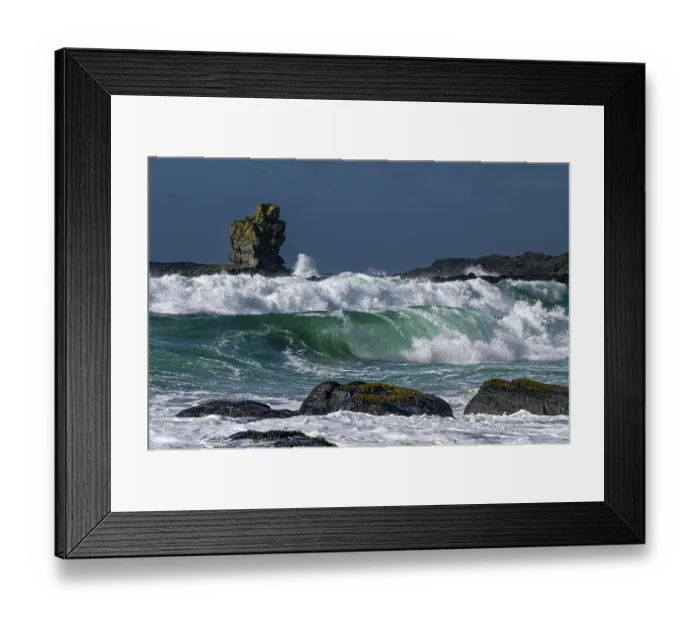 Framed Print : Strong waves along Giant's Causeway coastal way, County Antrim, Northern Ireland, UK. June, 2022 Framed Print : Strong waves along Giant's Causeway coastal way, County Antrim, Northern Ireland, UK. June, 2022