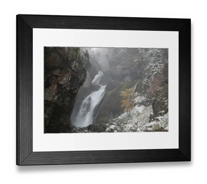 Framed Print : El Estrecho waterfall tumbling down steep ravine, Ordesa and Monte Perdido National Park, Pyrenees, Spain. November, 2023 Framed Print : El Estrecho waterfall tumbling down steep ravine, Ordesa and Monte Perdido National Park, Pyrenees, Spain. November, 2023