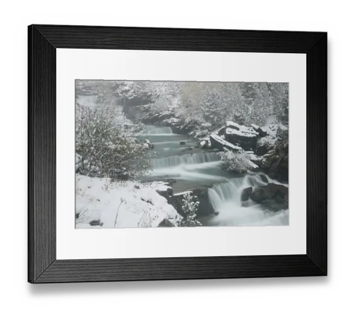Framed Print : Gradas de Soaso waterfall on the Arazas river in winter, Ordesa National Park, Pyrenees, Spain. November, 2023 Framed Print : Gradas de Soaso waterfall on the Arazas river in winter, Ordesa National Park, Pyrenees, Spain. November, 2023
