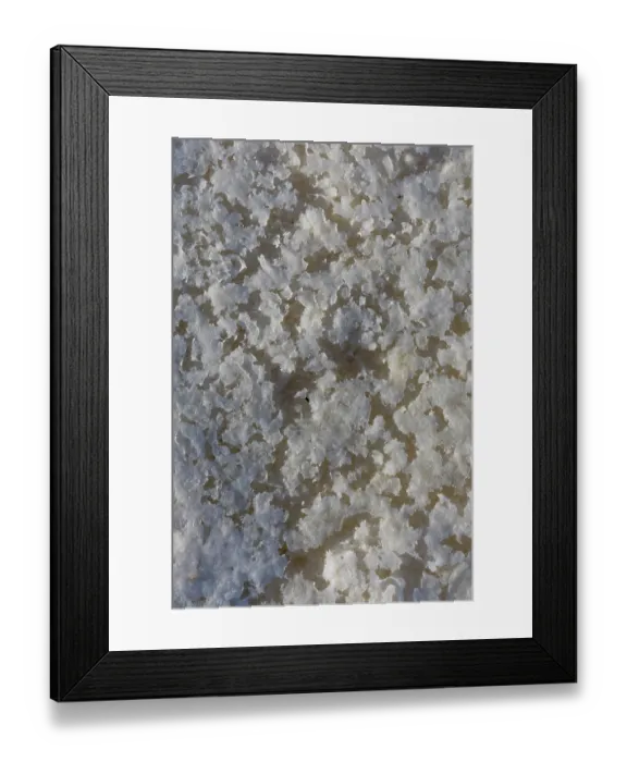 Framed Print : Salt deposit, Laguna del Indio, Baja California, Mexico. October, 2018 Framed Print : Salt deposit, Laguna del Indio, Baja California, Mexico. October, 2018