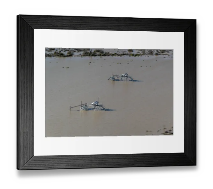 Framed Print : Aerial view over flooded mining infrastructure in the Lake Eyre basin, Tirrawarra Swamp, Gidgealpa, South Australia, Australia. July, 2022 Framed Print : Aerial view over flooded mining infrastructure in the Lake Eyre basin, Tirrawarra Swamp, Gidgealpa, South Australia, Australia. July, 2022