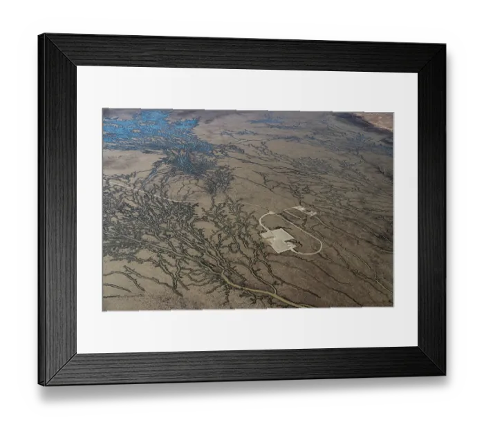 Framed Print : Aerial view of mining infrastrcuture,
Gidgealpa flood plain, Gidgealpa, South Australia, Australia. July, 2022 Framed Print : Aerial view of mining infrastrcuture,
Gidgealpa flood plain, Gidgealpa, South Australia, Australia. July, 2022