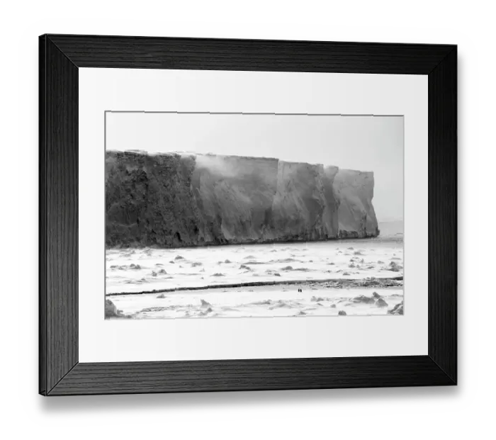 Framed Print : Two Emperor penguins (Aptenodytes forsteri) standing side by side on ice infront of a huge iceberg, Amundsen Sea, Antarctica, Southern Ocean Framed Print : Two Emperor penguins (Aptenodytes forsteri) standing side by side on ice infront of a huge iceberg, Amundsen Sea, Antarctica, Southern Ocean
