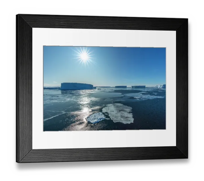 Framed Print : Huge icebergs under bright sunshine at entrance to Pine Island Bay, Bear Peninsula, Amundsen Sea, Antarctica, Southern Ocean. February, 2023 Framed Print : Huge icebergs under bright sunshine at entrance to Pine Island Bay, Bear Peninsula, Amundsen Sea, Antarctica, Southern Ocean. February, 2023