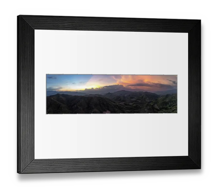 Framed Print : Sunset over Motagua Valley in rainy season, Heloderma Natural Reserve, Zacapa, Guatemala, June 2023. Stitched Panorama Framed Print : Sunset over Motagua Valley in rainy season, Heloderma Natural Reserve, Zacapa, Guatemala, June 2023. Stitched Panorama
