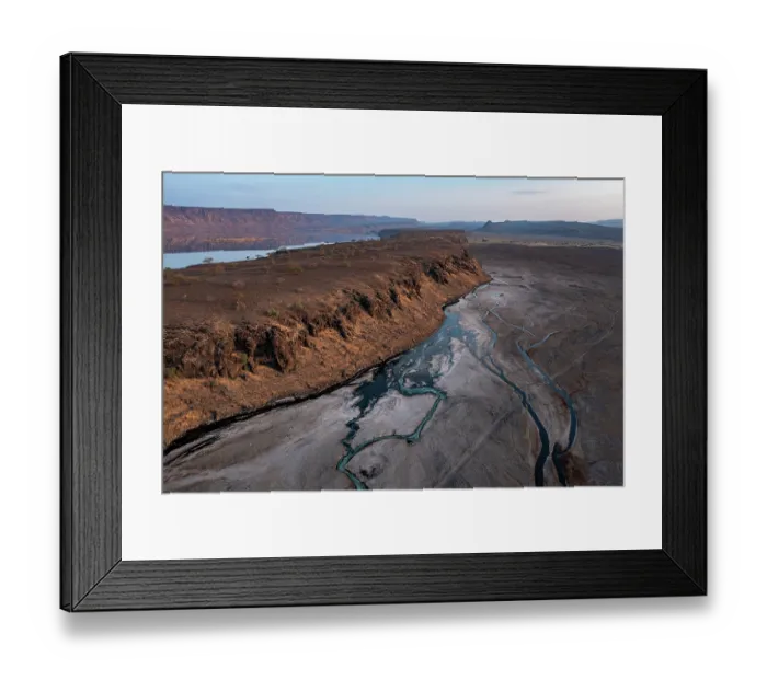 Framed Print : Aerial view of Lake Magadi, Rift Valley, Kenya. September, 2023 Framed Print : Aerial view of Lake Magadi, Rift Valley, Kenya. September, 2023