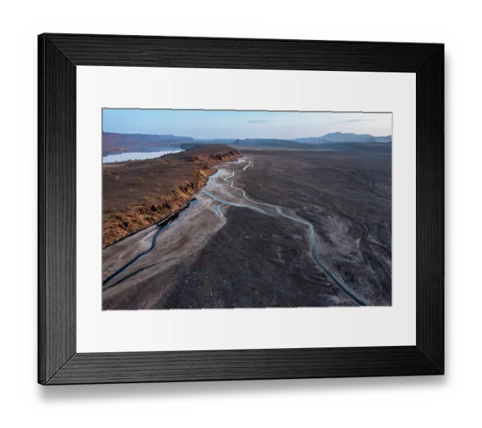 Framed Print : RF - Aerial view of Lake Magadi, Rift Valley, Kenya. September, 2023. (This image may be licensed either as rights managed or royalty free.) Framed Print : RF - Aerial view of Lake Magadi, Rift Valley, Kenya. September, 2023. (This image may be licensed either as rights managed or royalty free.)