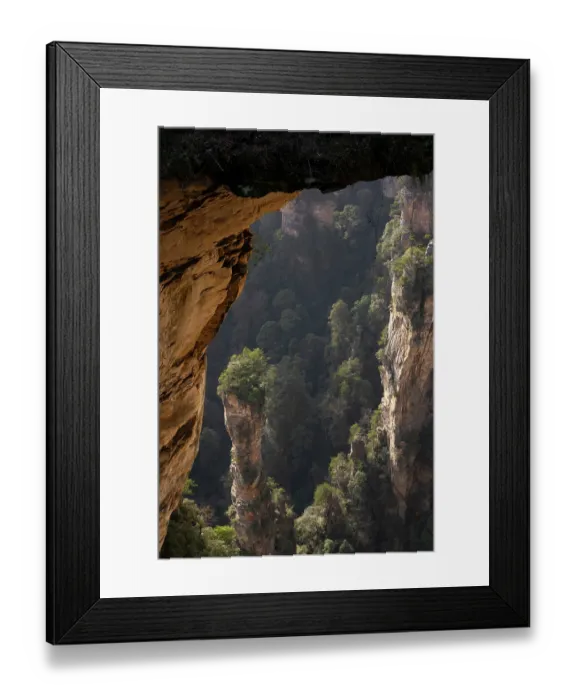 Framed Print : Sandstone pillars at the Zhangjiajie National Forest Park, Wulingyuan Scenic area