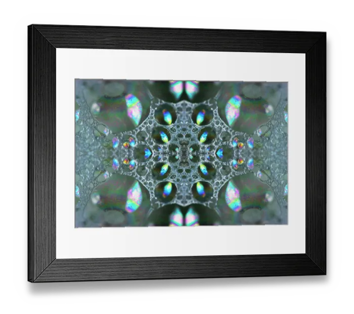 Framed Print : Kaleidoscope montage ofm patterns on soap bubble showing light interference patterns Framed Print : Kaleidoscope montage ofm patterns on soap bubble showing light interference patterns