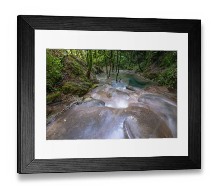 Framed Print : Small limestone basin on the Arene river, Virieu-le-Grand, Bugey Mountains, Ain, France. September, 2020 Framed Print : Small limestone basin on the Arene river, Virieu-le-Grand, Bugey Mountains, Ain, France. September, 2020