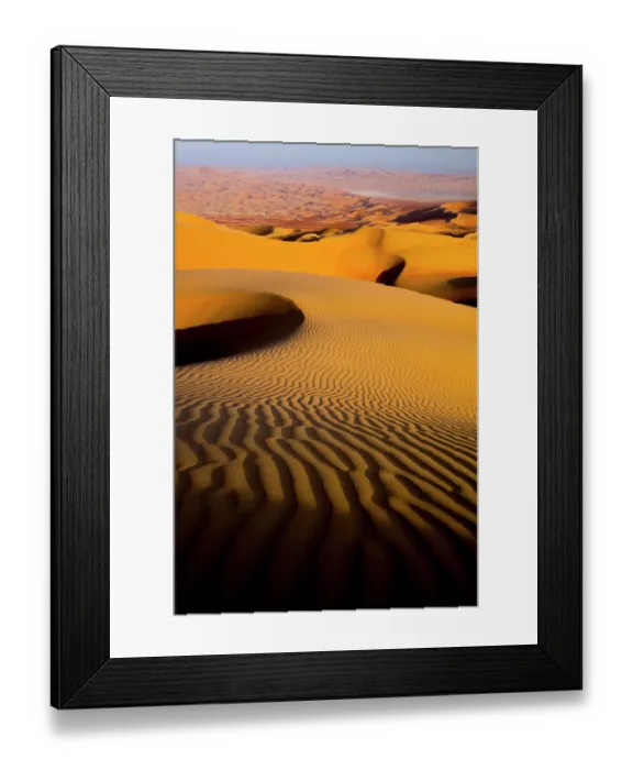 Framed Print : Sand dunes in Rub Al Khali Empty Quarter desert, Liwa, Abu Dhabi, UAE. February, 2014 Framed Print : Sand dunes in Rub Al Khali Empty Quarter desert, Liwa, Abu Dhabi, UAE. February, 2014