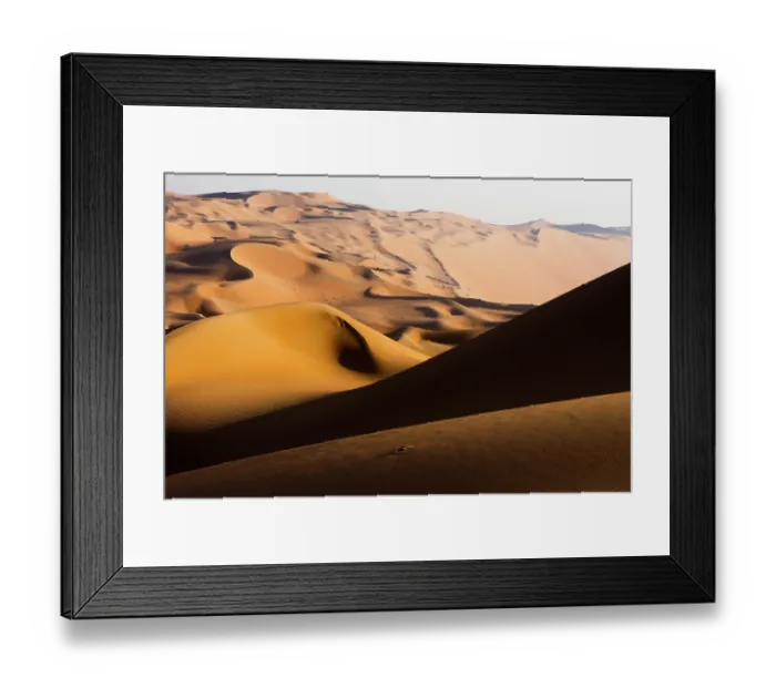 Framed Print : Sand dunes in Rub Al Khali Empty Quarter desert, Liwa, Abu Dhabi, UAE. February, 2014 Framed Print : Sand dunes in Rub Al Khali Empty Quarter desert, Liwa, Abu Dhabi, UAE. February, 2014