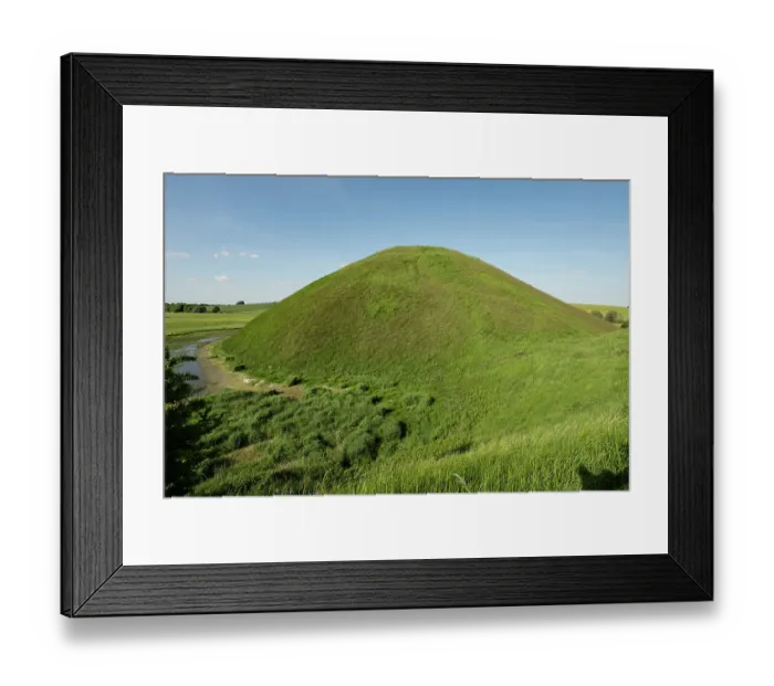 Framed Print : Silbury Hill, the largest artificial mound in Europe, and the moat fed by the River Kennet, dated to the Neolithic Period, Avebury World Heritage Site, Wiltshire, England, UK Framed Print : Silbury Hill, the largest artificial mound in Europe, and the moat fed by the River Kennet, dated to the Neolithic Period, Avebury World Heritage Site, Wiltshire, England, UK