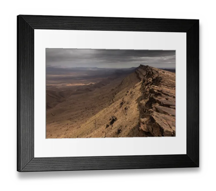 Framed Print : Main ridge of Jebel Ouarkziz mountain, Sahara desert, southern Morocco. March, 2016 Framed Print : Main ridge of Jebel Ouarkziz mountain, Sahara desert, southern Morocco. March, 2016