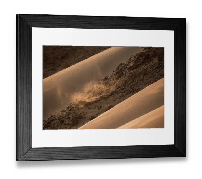 Framed Print : Sand dunes meeting rocky slopes in Sahara desert, Aydar, southern Morocco. February, 2020 Framed Print : Sand dunes meeting rocky slopes in Sahara desert, Aydar, southern Morocco. February, 2020